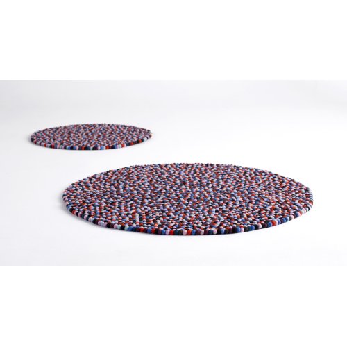 Tapis Pinocchio - corail/noir